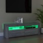 vidaXL TV-Schrank mit LED-Leuchten Grau Sonoma 120x35x40 cm vidaXL TV-Schrank mit LED-Leuchten Grau Sonoma 120x35x40 cm