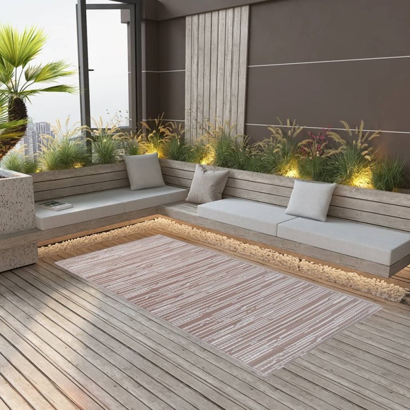 vidaXL Outdoor-Teppich Braun 120x180 cm PP vidaXL Outdoor-Teppich Braun 120x180 cm PP