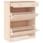 vidaXL Schuhschrank ALTA 77x35x96 cm Massivholz Kiefer vidaXL Schuhschrank ALTA 77x35x96 cm Massivholz Kiefer
