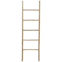 vidaXL Handtuchleiter mit 5 Sprossen 170 cm Bambus