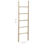vidaXL Handtuchleiter mit 5 Sprossen 170 cm Bambus vidaXL Handtuchleiter mit 5 Sprossen 170 cm Bambus