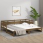 vidaXL Tagesbett Ausziehbar Honigbraun Massivholz Kiefer 2x(90x200) cm vidaXL Tagesbett Ausziehbar Honigbraun Massivholz Kiefer 2x(90x200) cm