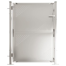 vidaXL Gartentor 100x125 cm Edelstahl