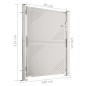 vidaXL Gartentor 100x125 cm Edelstahl vidaXL Gartentor 100x125 cm Edelstahl