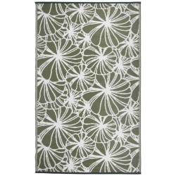 Esschert Design Outdoor-Teppich 241x152 cm Blumenmuster OC21 