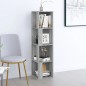 vidaXL Eckregal Grau Sonoma 33x33x132 cm Holzwerkstoff vidaXL Eckregal Grau Sonoma 33x33x132 cm Holzwerkstoff