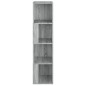 vidaXL Eckregal Grau Sonoma 33x33x132 cm Holzwerkstoff vidaXL Eckregal Grau Sonoma 33x33x132 cm Holzwerkstoff