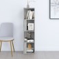 vidaXL Eckregal Grau Sonoma 33x33x132 cm Holzwerkstoff vidaXL Eckregal Grau Sonoma 33x33x132 cm Holzwerkstoff
