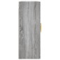 Wandschränke 2 Stk. Grau Sonoma Holzwerkstoff Wandschränke 2 Stk. Grau Sonoma Holzwerkstoff