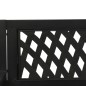 vidaXL Hollywoodschaukel 125 cm Stahl und Kunststoff Schwarz vidaXL Hollywoodschaukel 125 cm Stahl und Kunststoff Schwarz