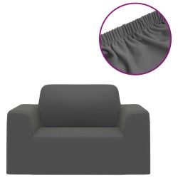 vidaXL Stretch-Sofahusse Anthrazit Polyester-Jersey  