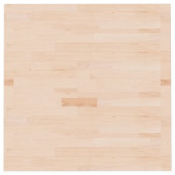 vidaXL Tischplatte Quadratisch 80x80x2,5 cm Eichenholz Unbehandelt