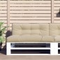 Palettenkissen Beige 120x40x12 cm Stoff Palettenkissen Beige 120x40x12 cm Stoff