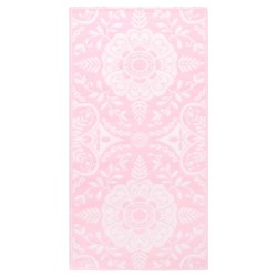 vidaXL Outdoor-Teppich Rosa 120x180 cm PP
