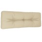 Palettenkissen Beige 120x40x12 cm Stoff Palettenkissen Beige 120x40x12 cm Stoff