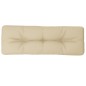 Palettenkissen Beige 120x40x12 cm Stoff Palettenkissen Beige 120x40x12 cm Stoff