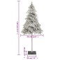 vidaXL Künstlicher Weihnachtsbaum Beschneit 120 cm vidaXL Künstlicher Weihnachtsbaum Beschneit 120 cm