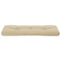Palettenkissen Beige 120x40x12 cm Stoff Palettenkissen Beige 120x40x12 cm Stoff