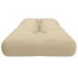 Palettenkissen Beige 120x40x12 cm Stoff Palettenkissen Beige 120x40x12 cm Stoff