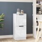 vidaXL Sideboard Hochglanz-Weiß 30x30x70 cm Holzwerkstoff vidaXL Sideboard Hochglanz-Weiß 30x30x70 cm Holzwerkstoff