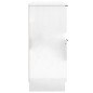 vidaXL Sideboard Hochglanz-Weiß 30x30x70 cm Holzwerkstoff vidaXL Sideboard Hochglanz-Weiß 30x30x70 cm Holzwerkstoff