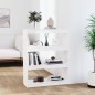vidaXL Bücherregal Raumteiler Weiß 80x30x103,5 cm Massivholz Kiefer vidaXL Bücherregal Raumteiler Weiß 80x30x103,5 cm Massivholz Kiefer