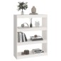 vidaXL Bücherregal Raumteiler Weiß 80x30x103,5 cm Massivholz Kiefer vidaXL Bücherregal Raumteiler Weiß 80x30x103,5 cm Massivholz Kiefer