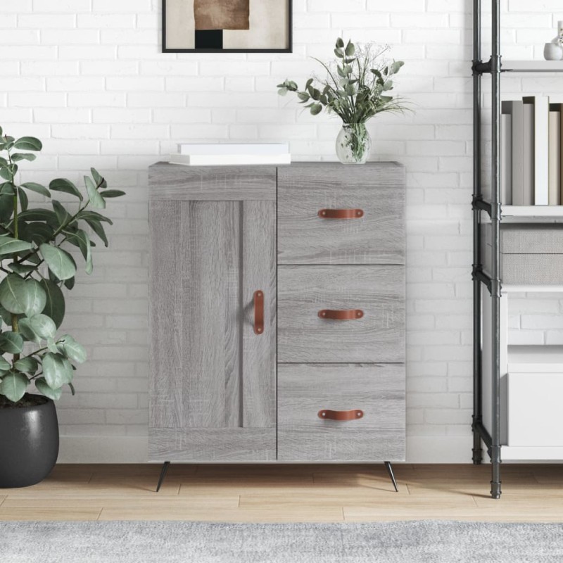 vidaXL Sideboard Grau Sonoma 69,5x34x90 cm Holzwerkstoff vidaXL Sideboard Grau Sonoma 69,5x34x90 cm Holzwerkstoff