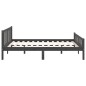 vidaXL Massivholzbett Grau 140x190 cm vidaXL Massivholzbett Grau 140x190 cm