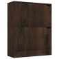 vidaXL Schuhschrank mit 2 Türen Räuchereiche 59x24x74 cm Holzwerkstoff vidaXL Schuhschrank mit 2 Türen Räuchereiche 59x24x74 cm Holzwerkstoff