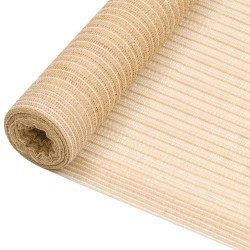vidaXL Zaunblende Beige 1,2x50 m HDPE 195 g/m² 