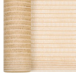 vidaXL Zaunblende Beige 1,2x50 m HDPE 195 g/m² 