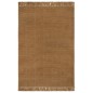 vidaXL Teppichläufer mit Fransen 80x200 cm Jute vidaXL Teppichläufer mit Fransen 80x200 cm Jute