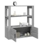 vidaXL Sideboard Grau Sonoma 80x30x90 cm Holzwerkstoff vidaXL Sideboard Grau Sonoma 80x30x90 cm Holzwerkstoff