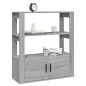 vidaXL Sideboard Grau Sonoma 80x30x90 cm Holzwerkstoff vidaXL Sideboard Grau Sonoma 80x30x90 cm Holzwerkstoff