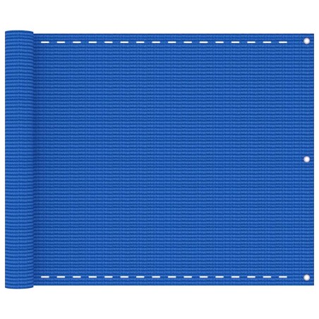 vidaXL Balkon-Sichtschutz Blau 75x600 cm HDPE