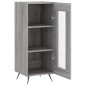 vidaXL Sideboard Grau Sonoma 34,5x34x90 cm Holzwerkstoff vidaXL Sideboard Grau Sonoma 34,5x34x90 cm Holzwerkstoff