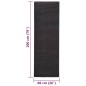 vidaXL Teppich Natur Sisal 66x200 cm Schwarz vidaXL Teppich Natur Sisal 66x200 cm Schwarz