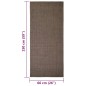 vidaXL Teppich Natur Sisal 66x150 cm Braun vidaXL Teppich Natur Sisal 66x150 cm Braun