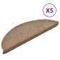 vidaXL Selbstklebende Treppenmatten 5 Stk. Creme 56x17x3cm Nadelvlies vidaXL Selbstklebende Treppenmatten 5 Stk. Creme 56x17x3cm Nadelvlies