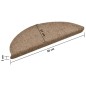 vidaXL Selbstklebende Treppenmatten 5 Stk. Creme 56x17x3cm Nadelvlies vidaXL Selbstklebende Treppenmatten 5 Stk. Creme 56x17x3cm Nadelvlies