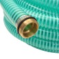 vidaXL Saugschlauch mit Messing-Anschlüssen 10 m 25 mm Grün vidaXL Saugschlauch mit Messing-Anschlüssen 10 m 25 mm Grün