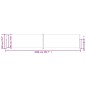 vidaXL Seitenmarkise Ausziehbar Blau 200x1000 cm vidaXL Seitenmarkise Ausziehbar Blau 200x1000 cm