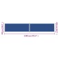 vidaXL Seitenmarkise Ausziehbar Blau 220x1200 cm vidaXL Seitenmarkise Ausziehbar Blau 220x1200 cm