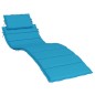 Sonnenliegen-Auflage Blau 186x58x3 cm Oxford-Gewebe