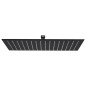 vidaXL Regenbrause Edelstahl 40x30 cm Rechteckig Schwarz vidaXL Regenbrause Edelstahl 40x30 cm Rechteckig Schwarz