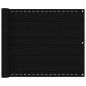 vidaXL Balkon-Sichtschutz Schwarz 75x300 cm HDPE vidaXL Balkon-Sichtschutz Schwarz 75x300 cm HDPE