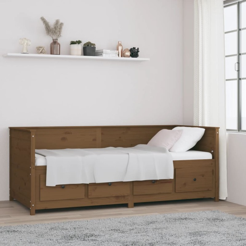 vidaXL Tagesbett Honigbraun 80x200 cm Massivholz Kiefer vidaXL Tagesbett Honigbraun 80x200 cm Massivholz Kiefer
