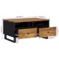 vidaXL Couchtisch 80x54x40 cm Massivholz Mango & Holzwerkstoff vidaXL Couchtisch 80x54x40 cm Massivholz Mango & Holzwerkstoff