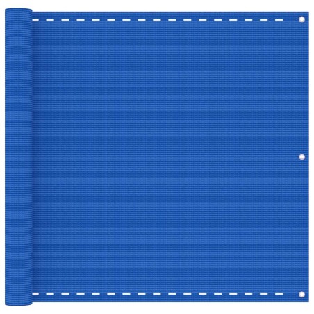 vidaXL Balkon-Sichtschutz Blau 90x400 cm HDPE